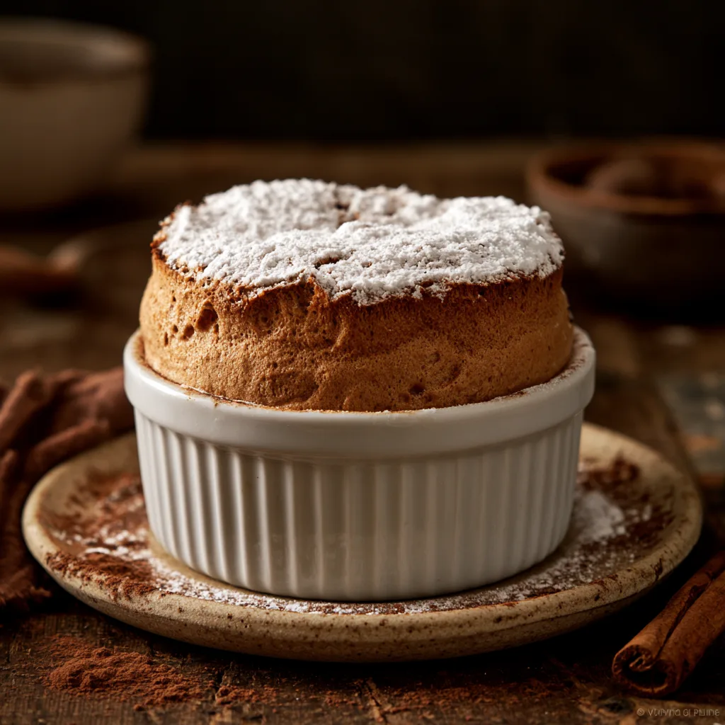 Voorbeeld van Cappuccinosoufflé