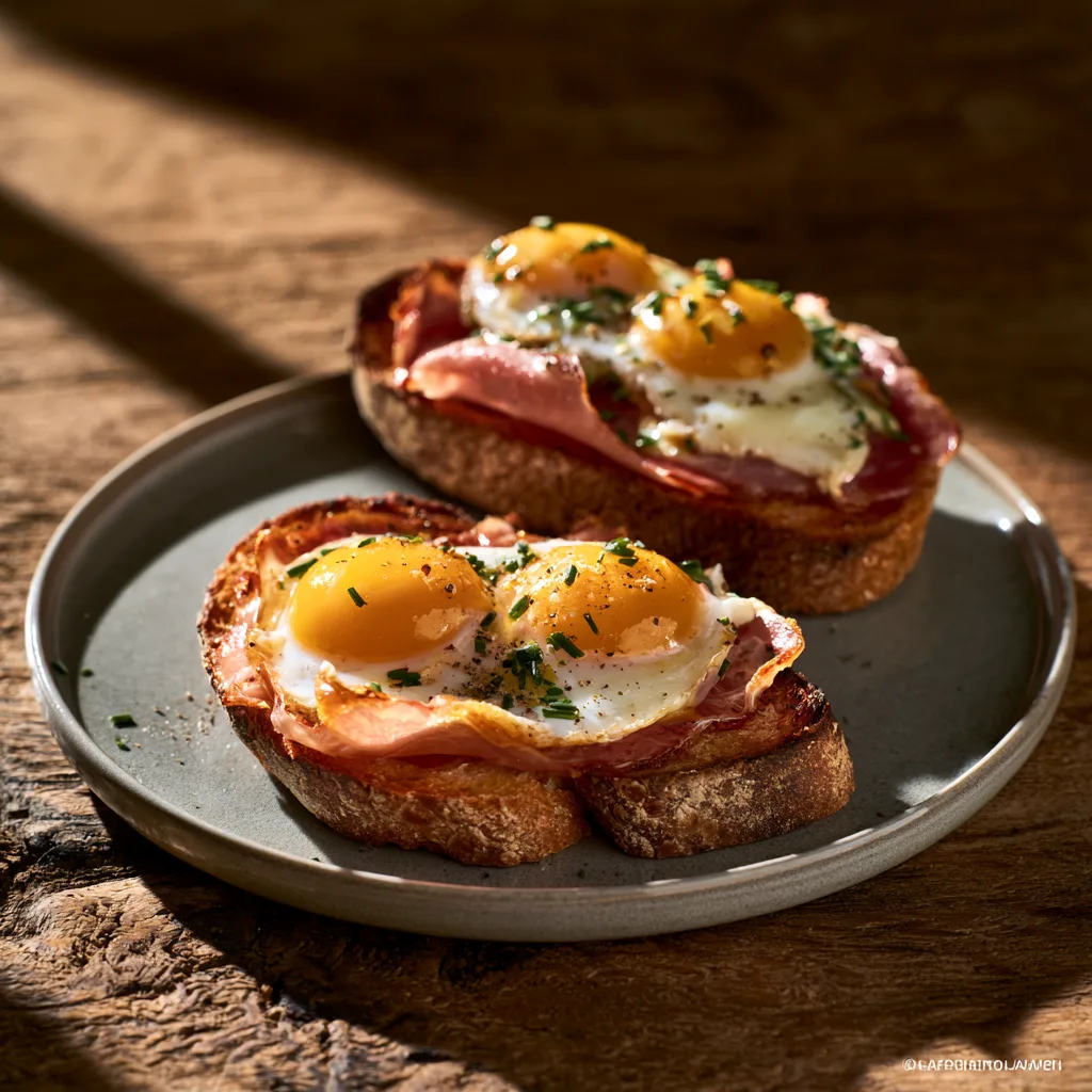 Voorbeeld van Tapa met ham en kwartelei