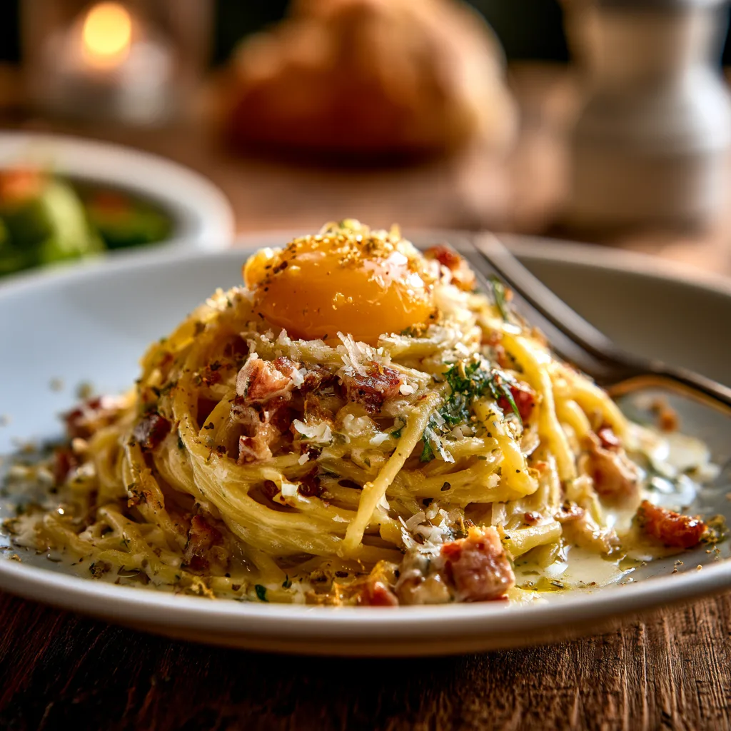 Voorbeeld van Spaghetti “Carbonara”