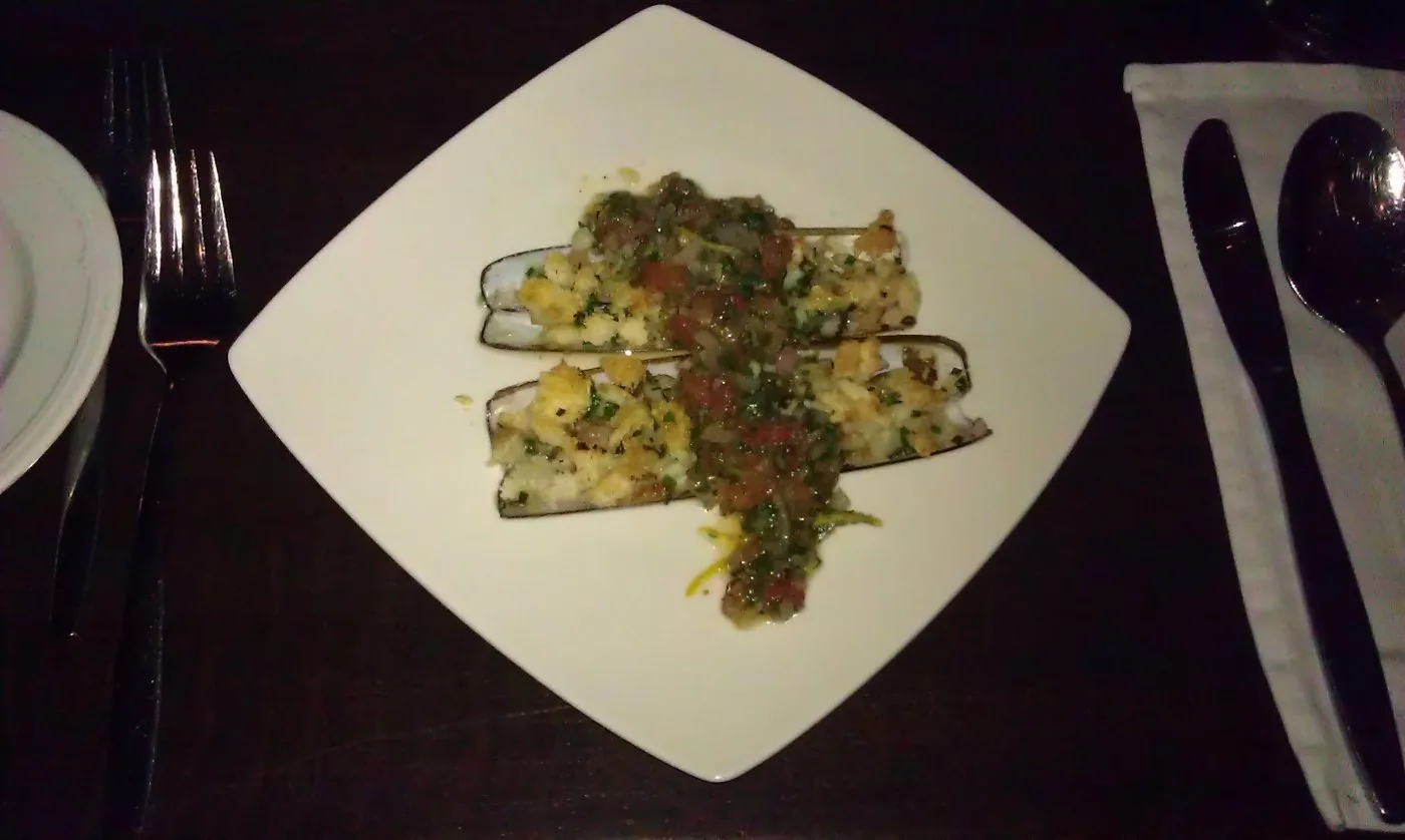Voorbeeld van Scheermesjes met saus Vierge