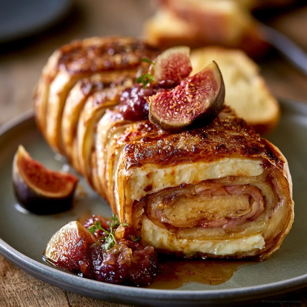 Voorbeeld van Terrine van aardappel met brie en appels