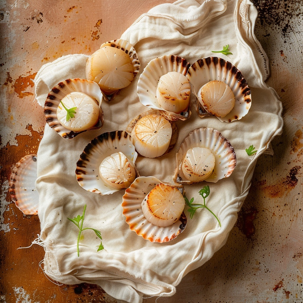Foto van coquilles (sint-jakobsschelpen)