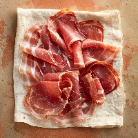 Foto van prosciutto (rauwe ham)