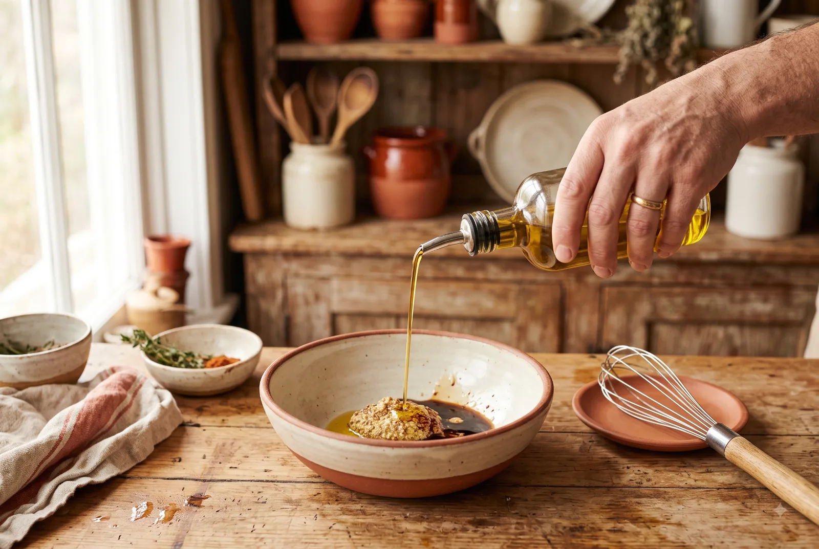 Foto bij vinaigrette en dressings