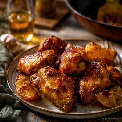 Voorbeeld van Kipvleugeltjes in sherry