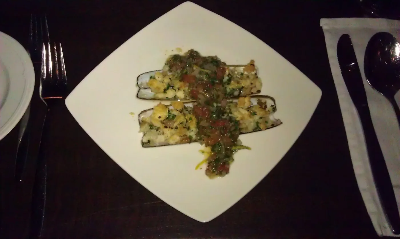 Voorbeeld van Scheermesjes met saus Vierge
